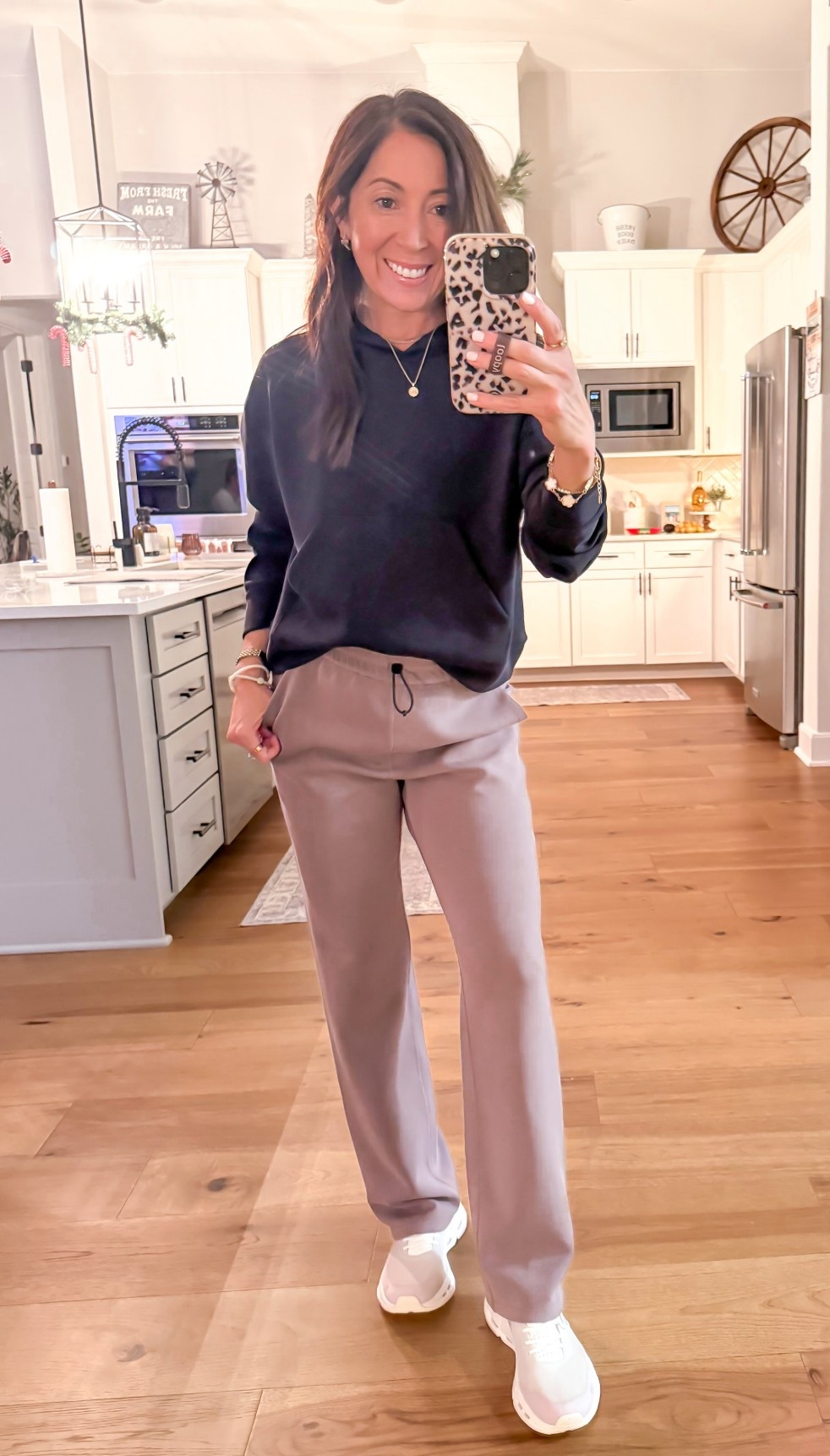 Amazon athleisure set ✨

Top: size small (black)
Pants: size XS (taupe) 

#LTKActive #LTKHoliday #LTKTravel