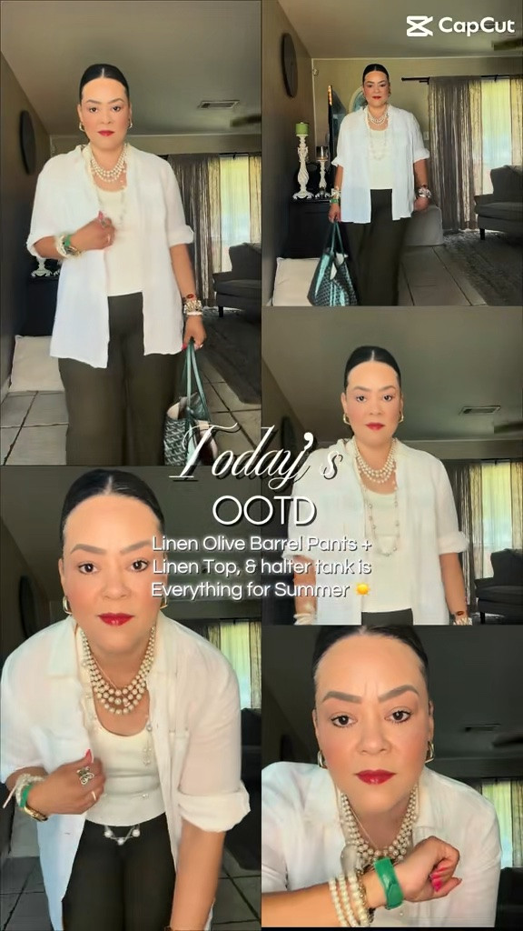 This weeks fav OOTD! - Walmart Olive Barrel Linen Pants, Halter Tank and Linen Top is everything for this summer! @Target  @Kohl's @walmart

#LTKootd #LTKOver40 #LTKMidsize #LTKootd #LTKOver40 #LTKMidsize