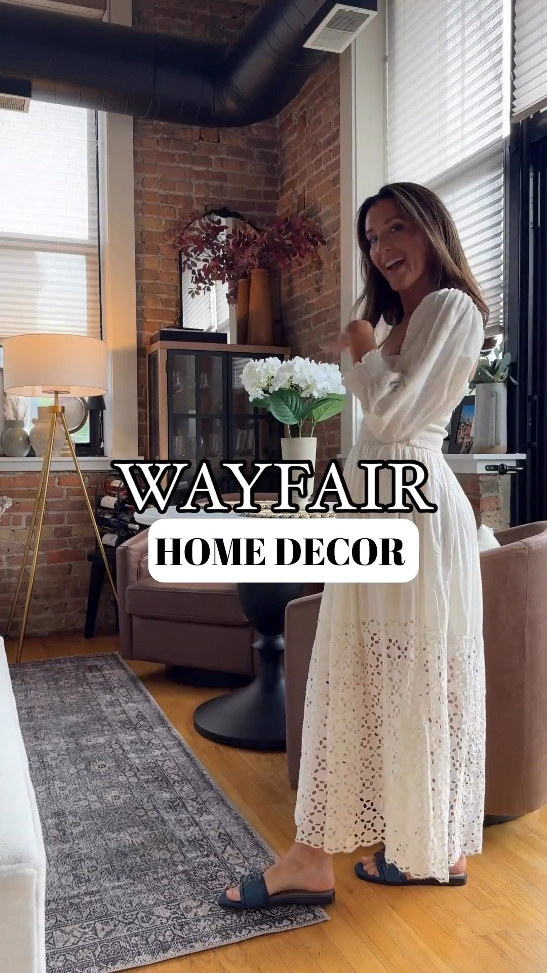 48HR SALE - So much of the chic loft is from Wayfair! Living room decor, faux leather swivel chairs, apartment outdoor patio

#LTKStyleTip #LTKHome #LTKSaleAlert