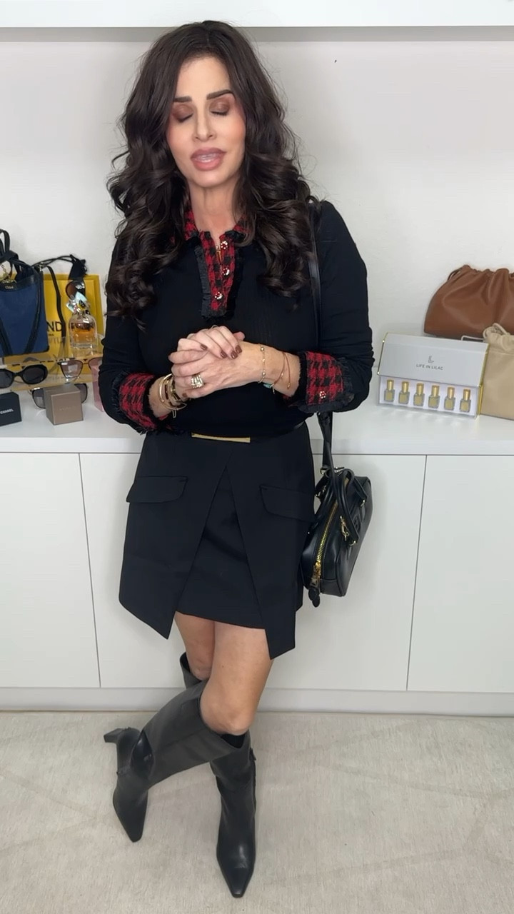 Love this fall look ! Skirt size sm , top med , boots TTS 
#fallinspo #boots 

#LTKStyleTip #LTKOver40 #LTKPetite