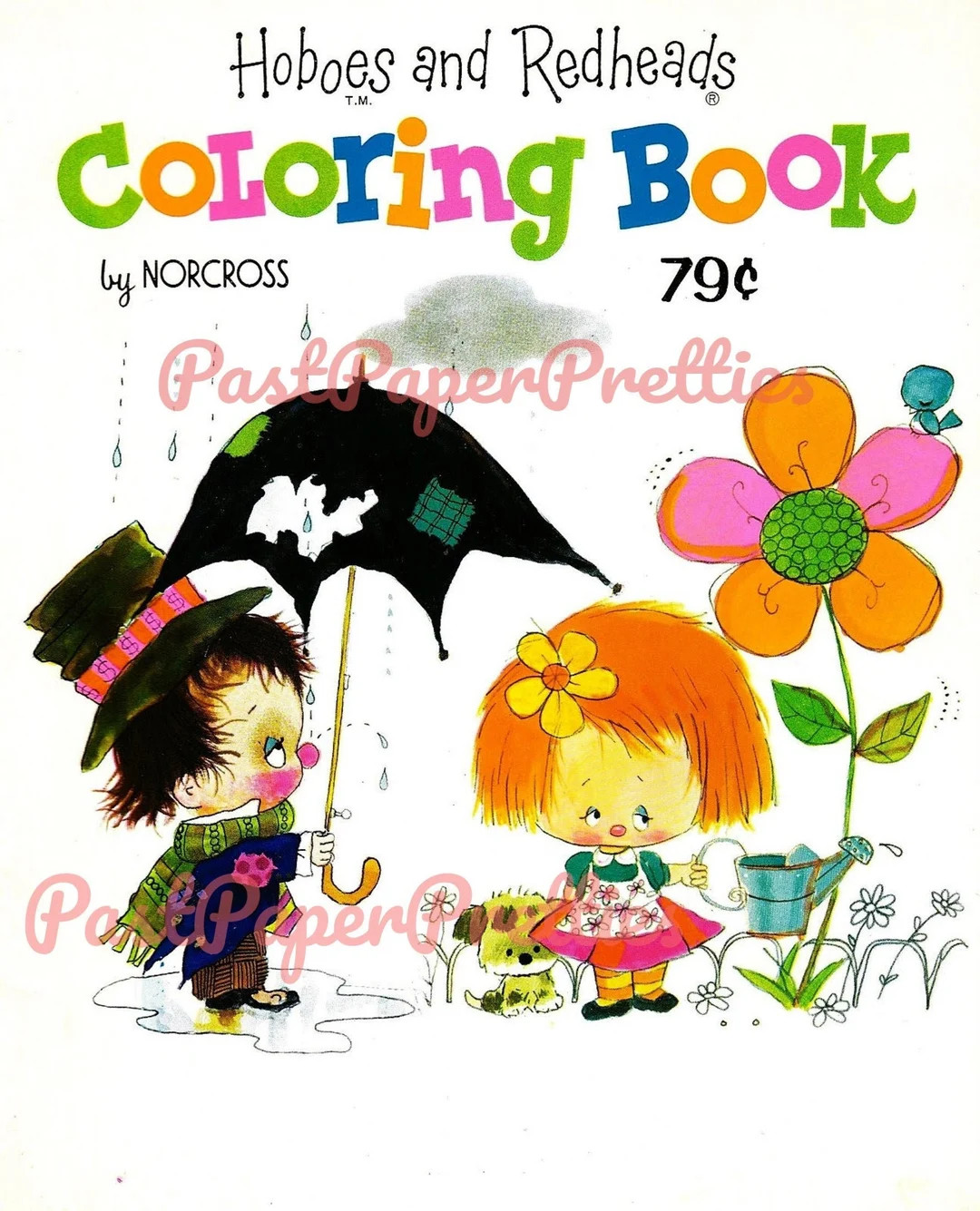 Vintage Printable Coloring Book Hoboes and Redheads C. 1960s PDF Instant Digital Download Cute Ki... | Etsy (US)