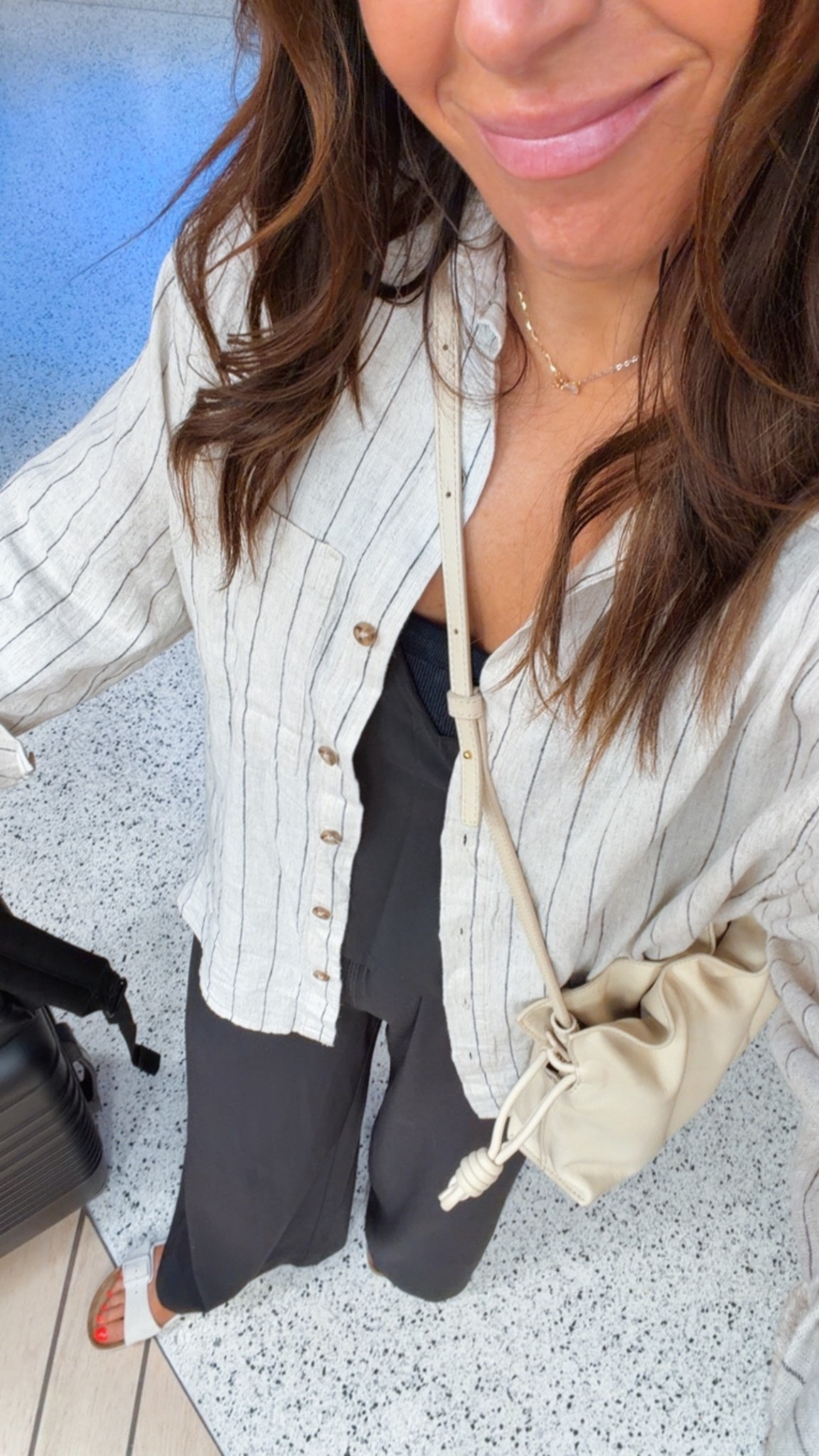 Yesterday’s travel fit. The linen shirt also has a matching pants option! Perfect for a resort getaway. 

#LTKHome #LTKTravel #LTKOver40