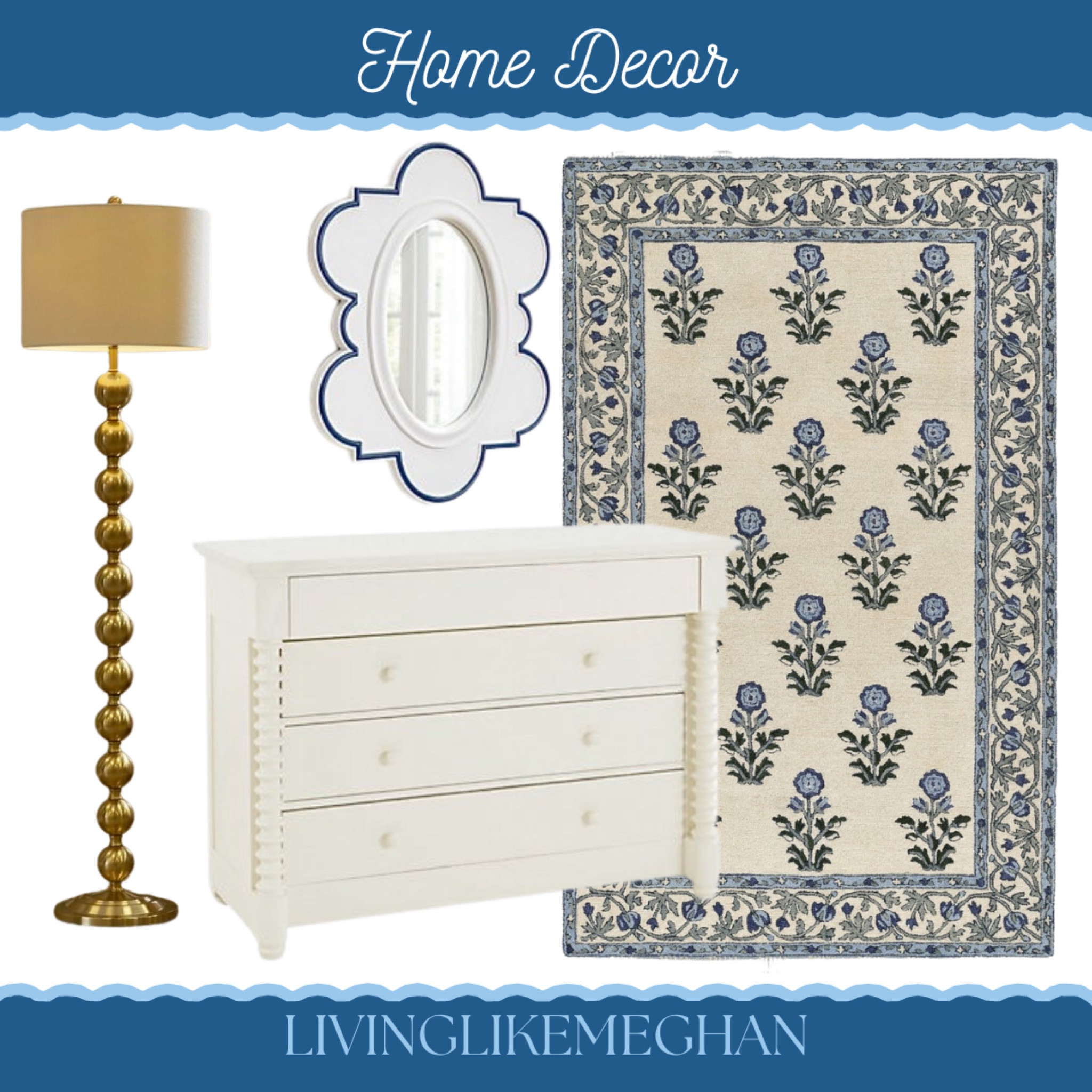 Home Decor - sale finds





Grandmillennial home, home decor, block print, rugs, area rug, gold lamp, dresser, mirror, blue and white mirror, bedroom decor, living room decor, block print rug, blue and white, white dresser, floor lamp, home decor sale, sales, Wayfair sale, Ballard design sale

#LTKHome #LTKSaleAlert
