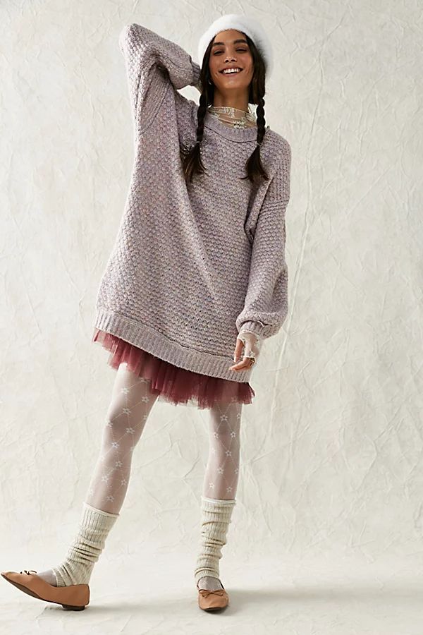 Lola Sweater Mini Dress by Free People, Cotton Candy, M | Free People (Global - UK&FR Excluded)