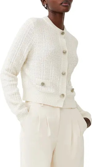 Metallic Cotton Blend Cardigan | Nordstrom