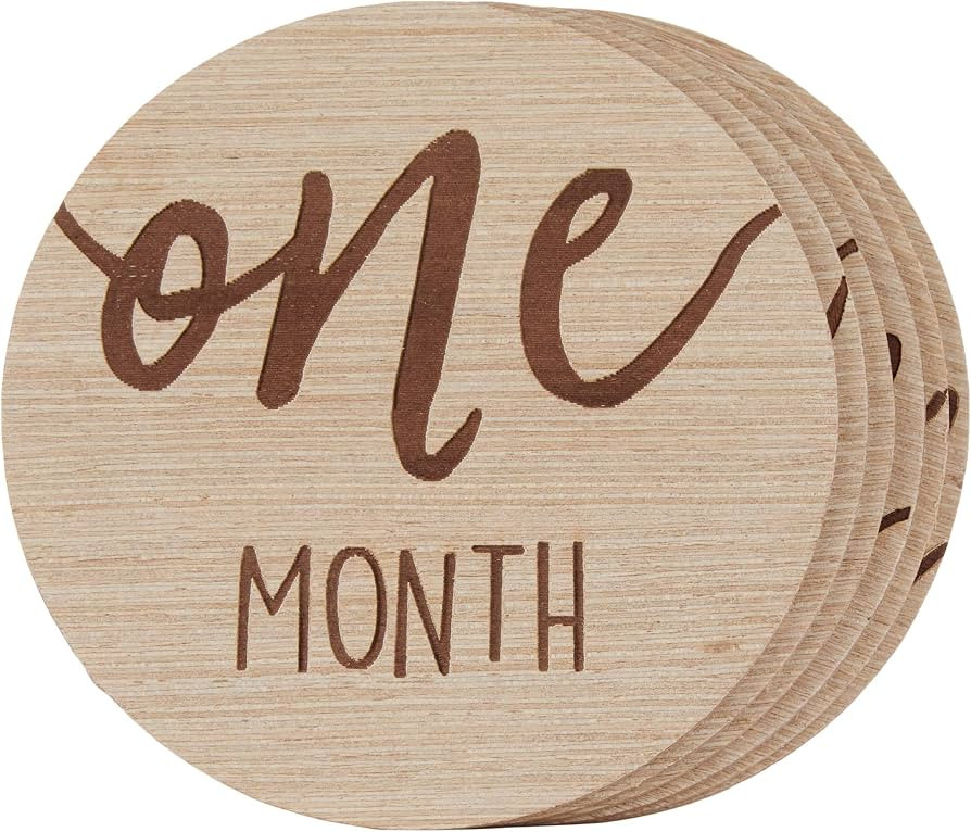 Kate & Milo Baby Monthly Milestone Marker Discs, Reversible Photo Props, Baby Growth and Pregnanc... | Amazon (US)