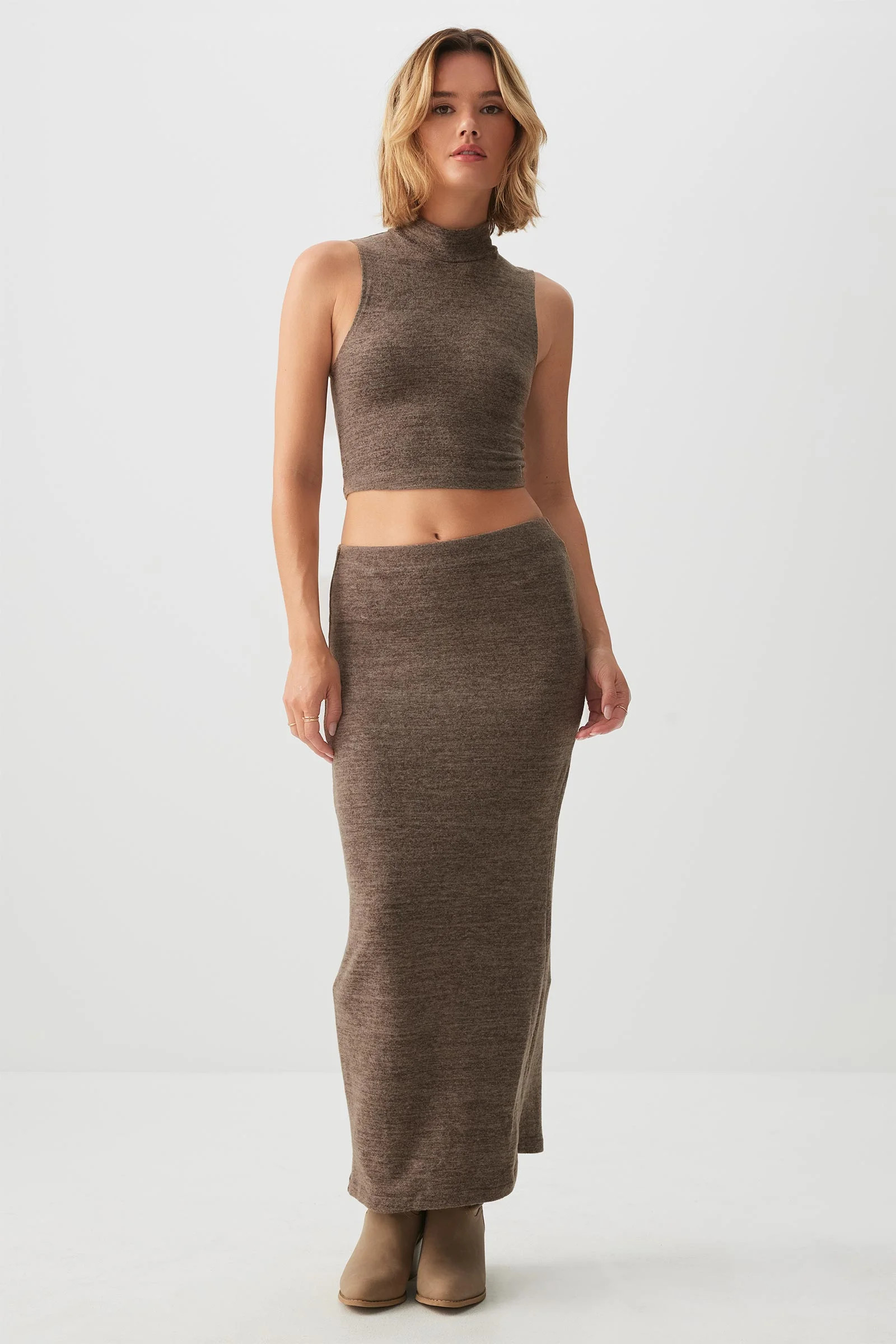 Brushed Knit Maxi Skirt | Ardene