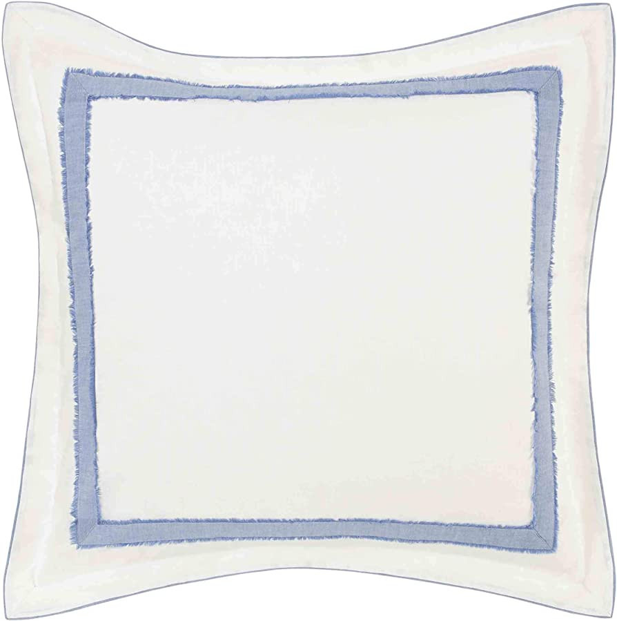 Laura Ashley Mila Euro Sham, 26x26, Blue | Amazon (US)
