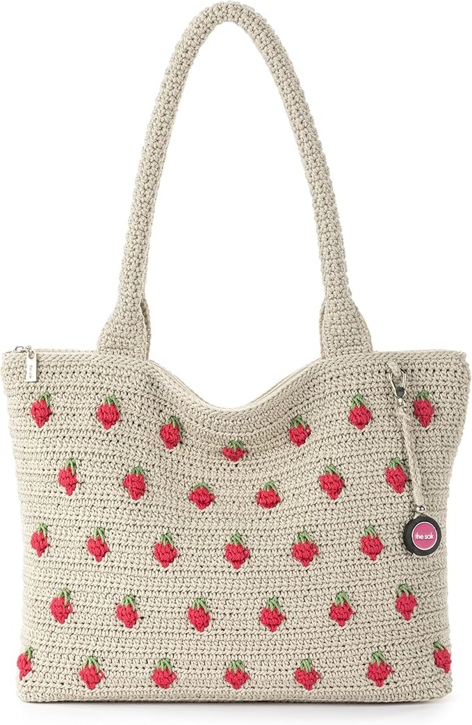 The Sak Crafted Classics Tote Bag - Hand Crochet Women's Purse For Everyday, Travel, Beach Bag - ... | Amazon (US)