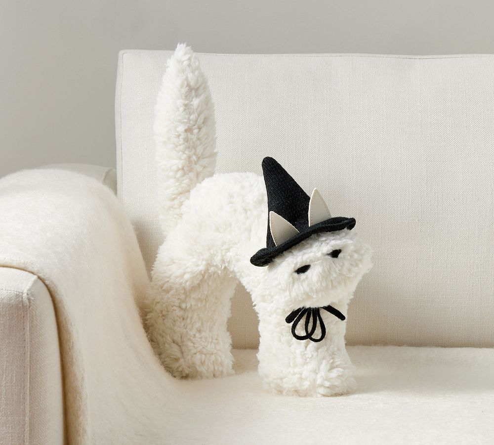 Witch Hat Cat Shaped Pillow | Pottery Barn (US)
