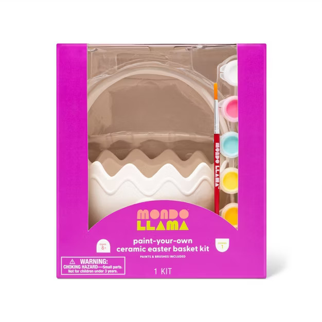 Paint Your Own Ceramic Easter Basket Craft Kit - Mondo Llama™ | Target