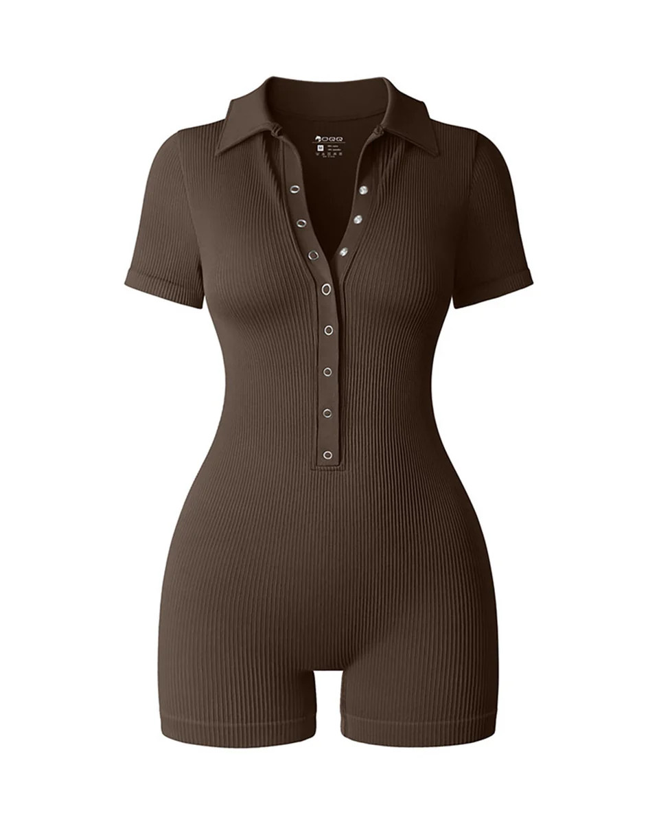 V Neck Rompers | Oqq