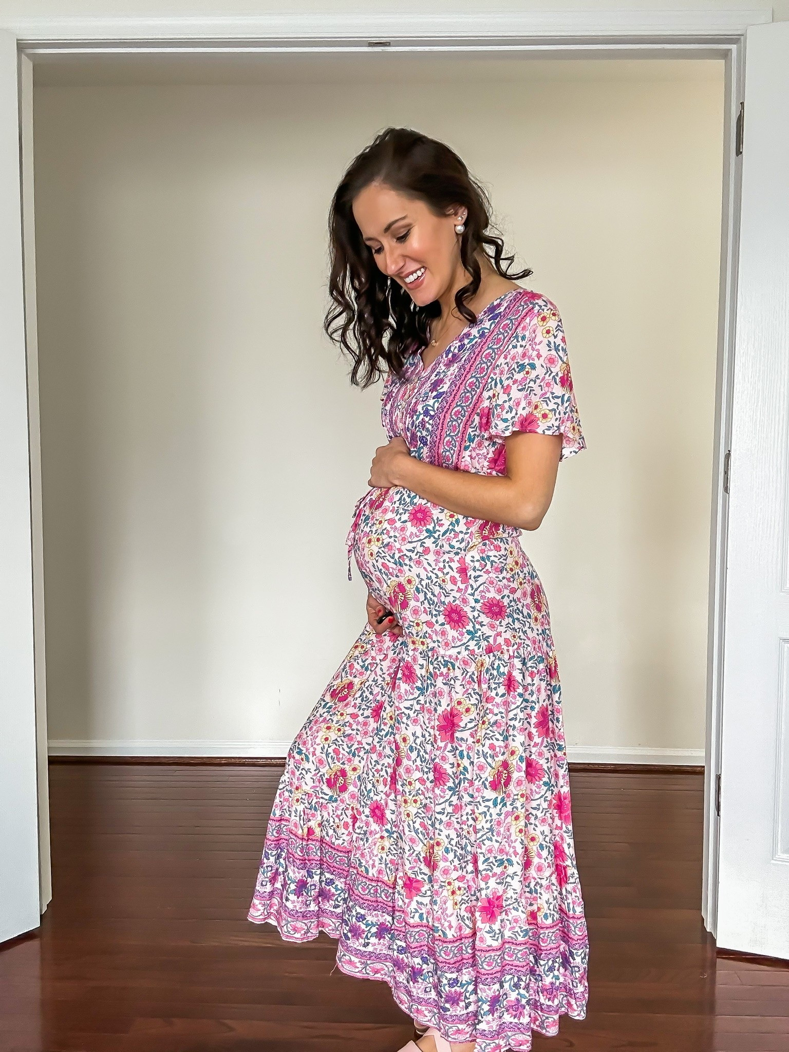 Bump friendly dress from Amazon perfect for spring + summer! 🌸

#LTKBump #LTKSeasonal