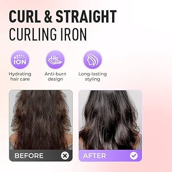 Go Brush Pro, Cordless Hair Straightener Brush, Portable Mini Hair Straightening Brush with 3 Tem... | Amazon (US)