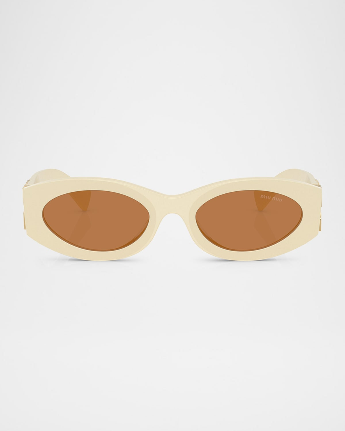 0MU 11WS Acetate Oval Sunglasses | Neiman Marcus