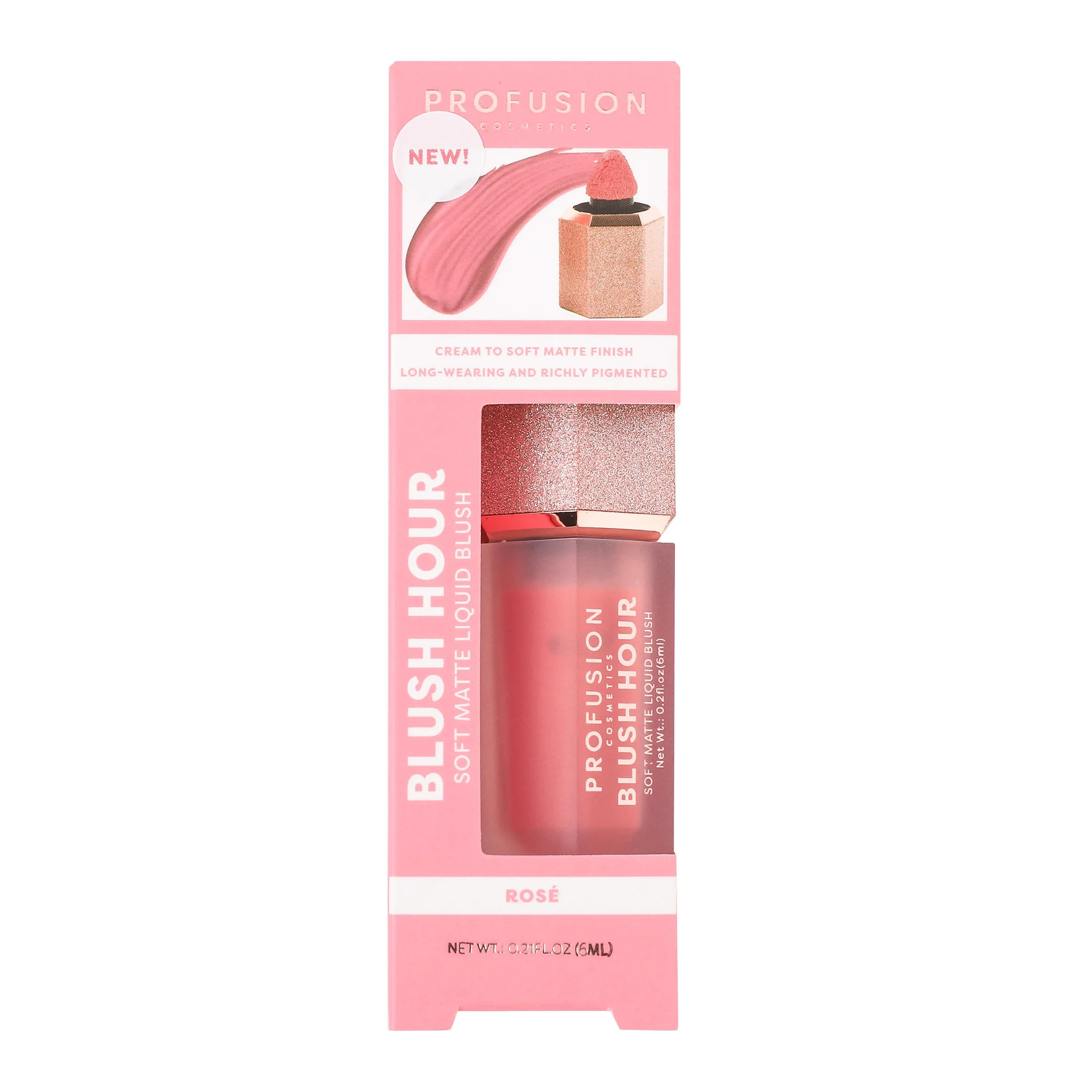 Profusion Cosmetics Blush Hour Liquid Blush Rose | Walmart (US)