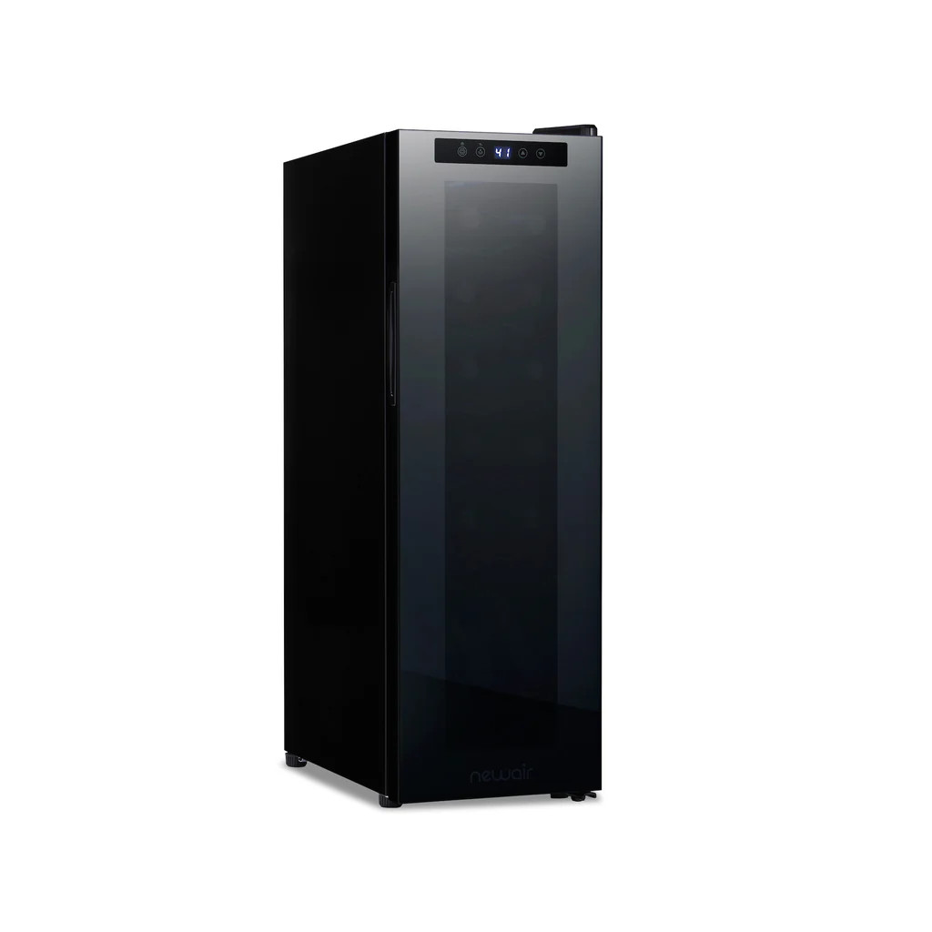 Newair® Shadowᵀᴹ Series Wine Cooler Refrigerator 12 Bottle, Freestanding Mirrored Wine Fridg... | NewAir
