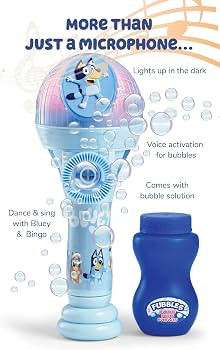 BLUEY Dance Mode Bubble Machine and Toy Microphone | Bluey Toy for Baby, Toddlers and Kids | Incl... | Amazon (US)