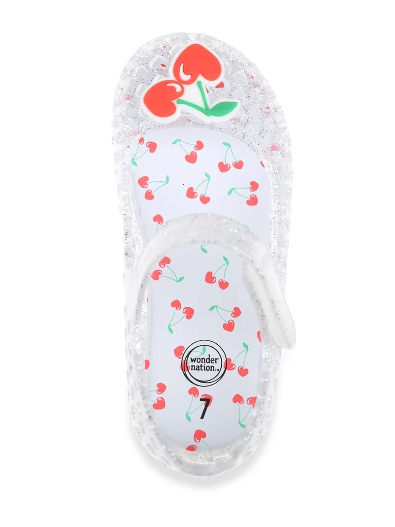 Wonder Nation Baby and Toddler Girls Mary Jane Jelly Shoes | Walmart (US)