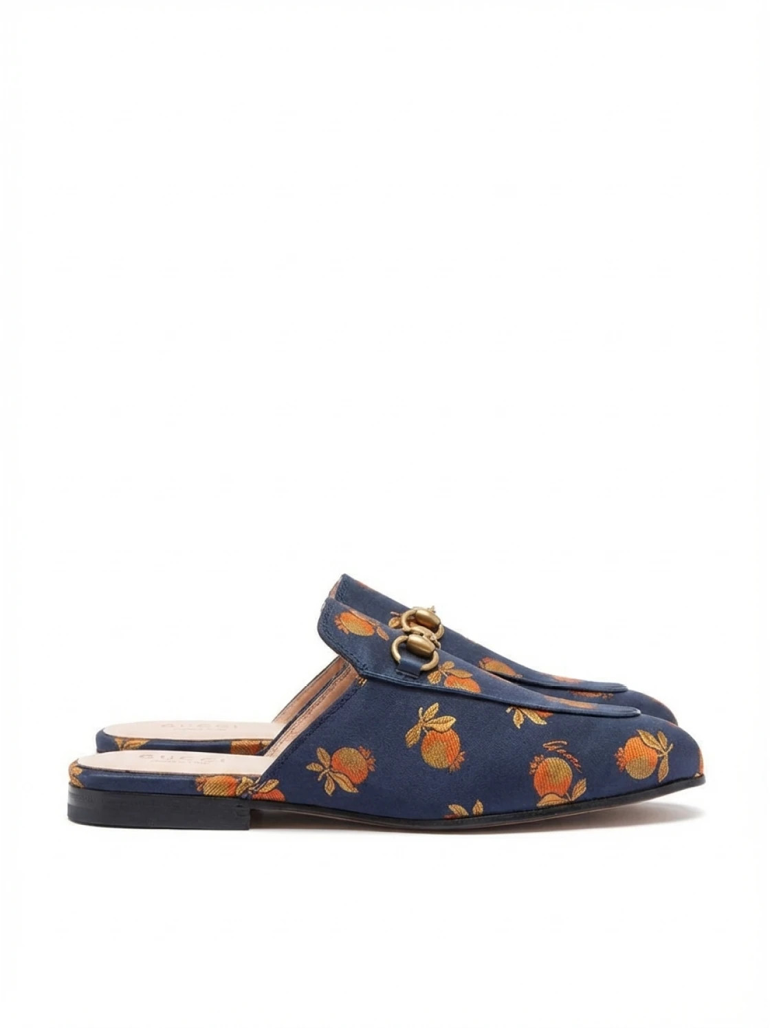 Horse string buckle fruit print muller shoes | Senser US