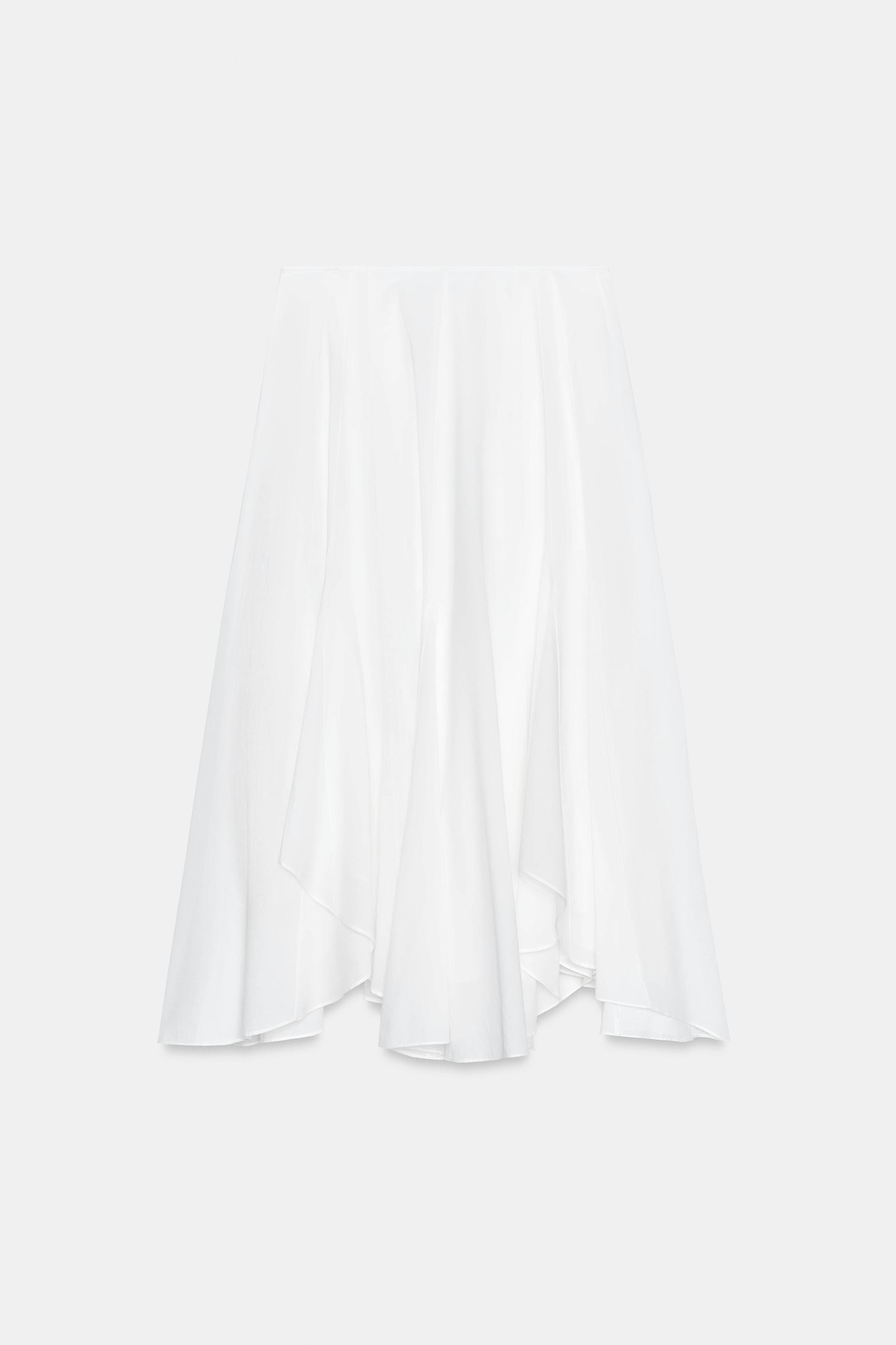 ZW COLLECTION ASYMMETRIC FLOWING SKIRT | Zara UK