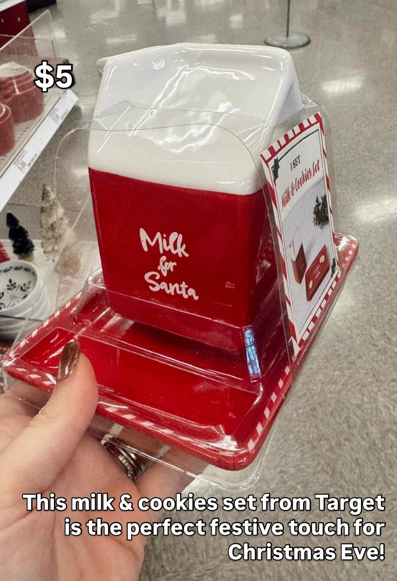 All ready for Santa! This milk & cookies set from Target is the cutest holiday touch — perfect for Christmas Eve traditions or styling your kitchen for the season!

 #TargetFinds #LTKHoliday #ChristmasEveTraditions #HolidayHomeDecor
