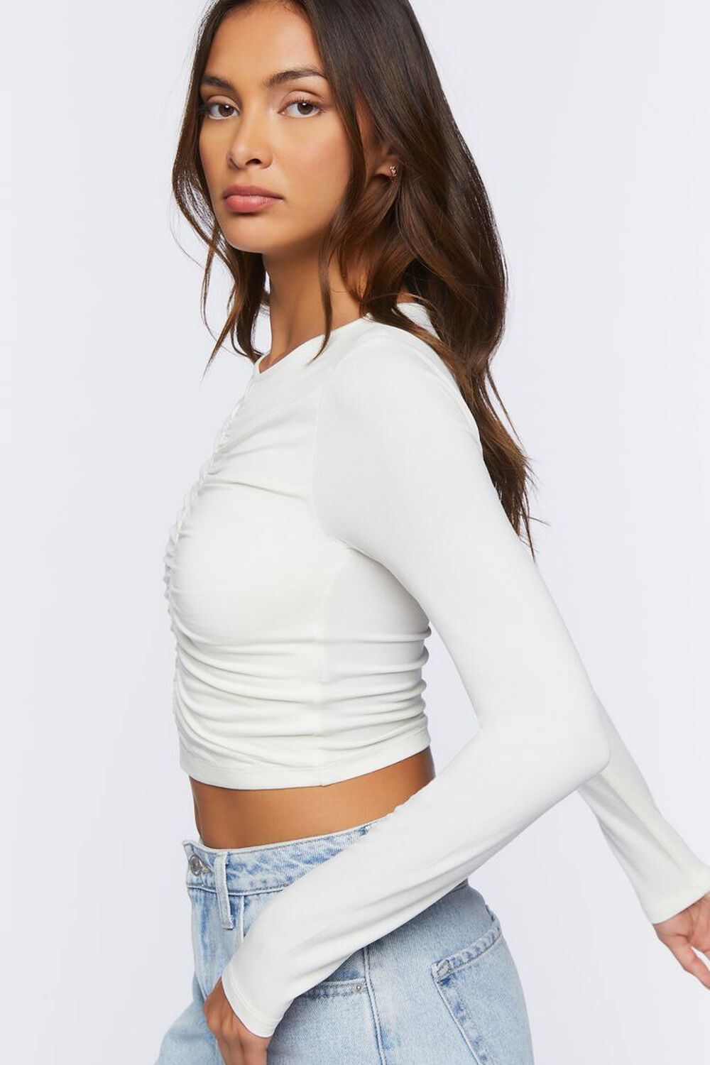 Ruched Cutout Crop Top | Forever 21 (US)