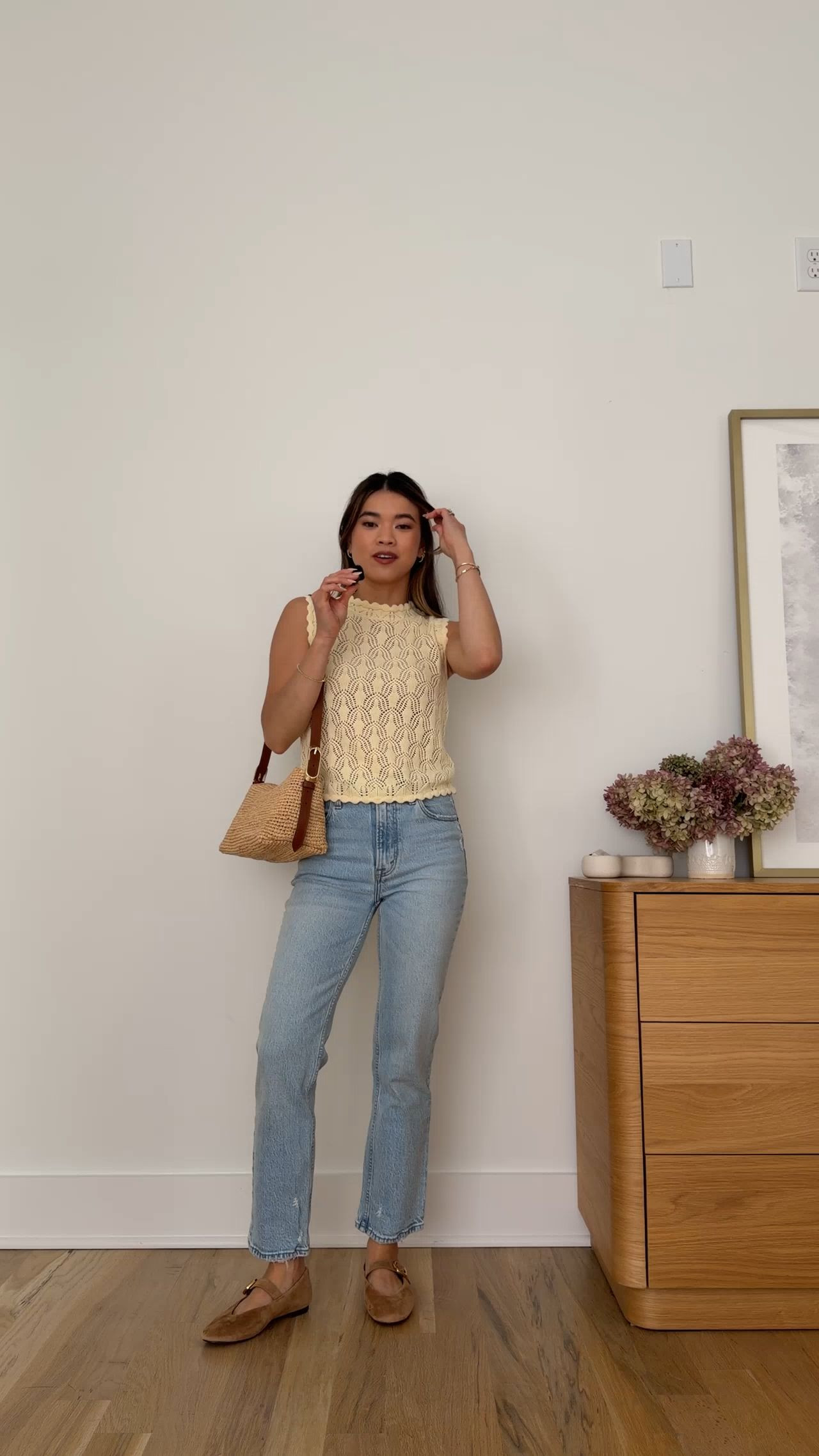 Sizing info:
•yellow tank size 2 
•light wash jeans size 24 extra short 

petite fashion, get dressed with me, outfit inspiration, ootd, nashville outfit, Nashville influencer, petite style, vacation style, casual outfits, mom style, petite pants, spring outfits, spring outfit info, spring pants, spring outfit idea, spring top, spring bag, spring tank, spring shoes, knit tank, spring jeans, jeans, denim, lightwash jeans, abercrombie jeans 
 
@abercrombie 
 @SEZANE 

#LTKSeasonal #LTKPetite #LTKootd
