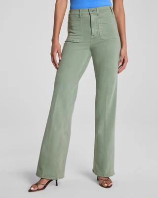 SPANXshape®  Authentic 360 Easy Flare Jeans with Patch Pockets | Spanx