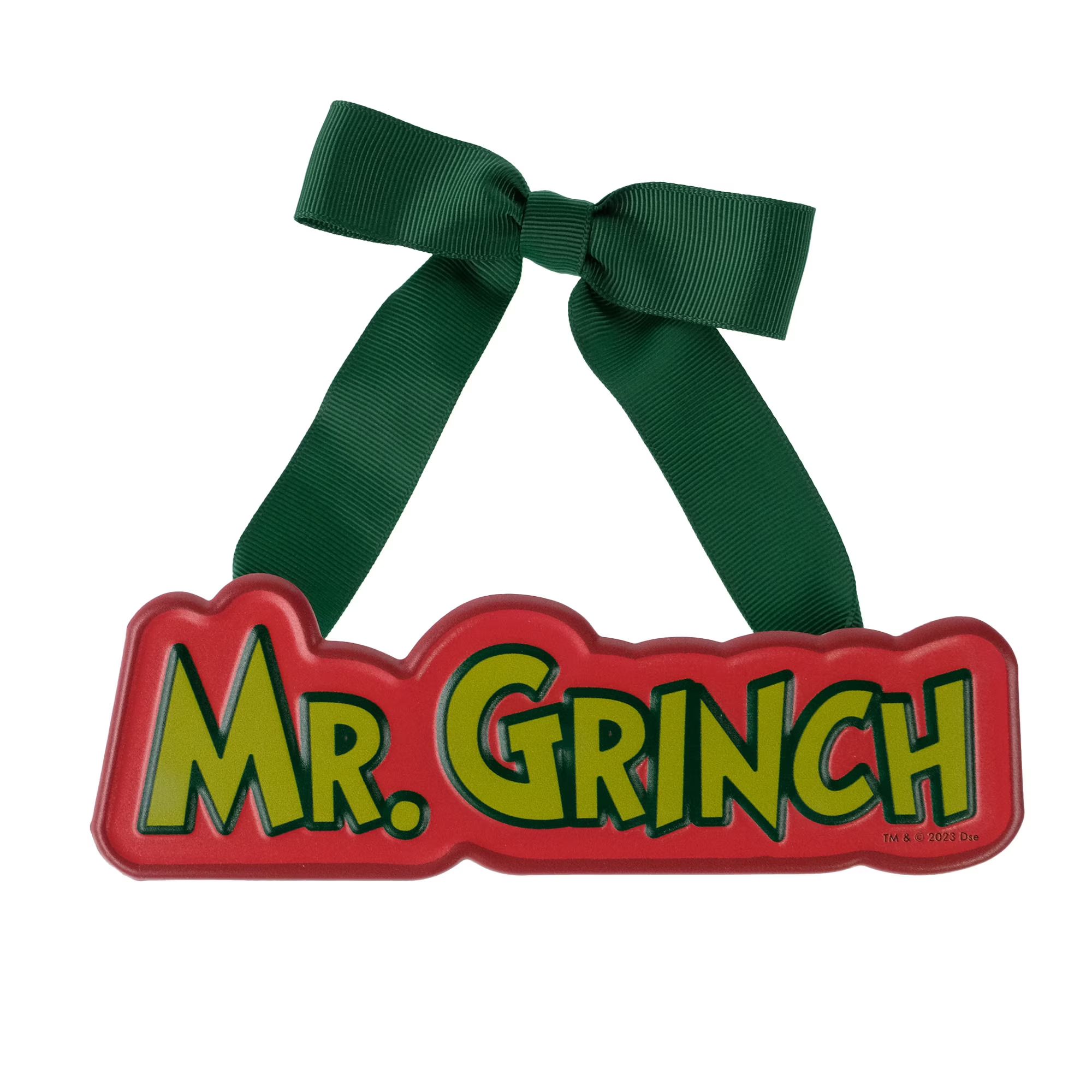 The Grinch Who Stole Christmas "Mister Grinch" Mini Metal Sign,  7" Wide,  Red | Walmart (US)
