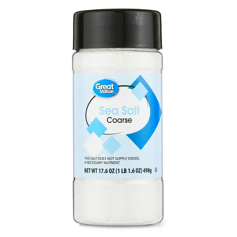 Great Value Coarse Sea Salt, 17.6 oz | Walmart (US)