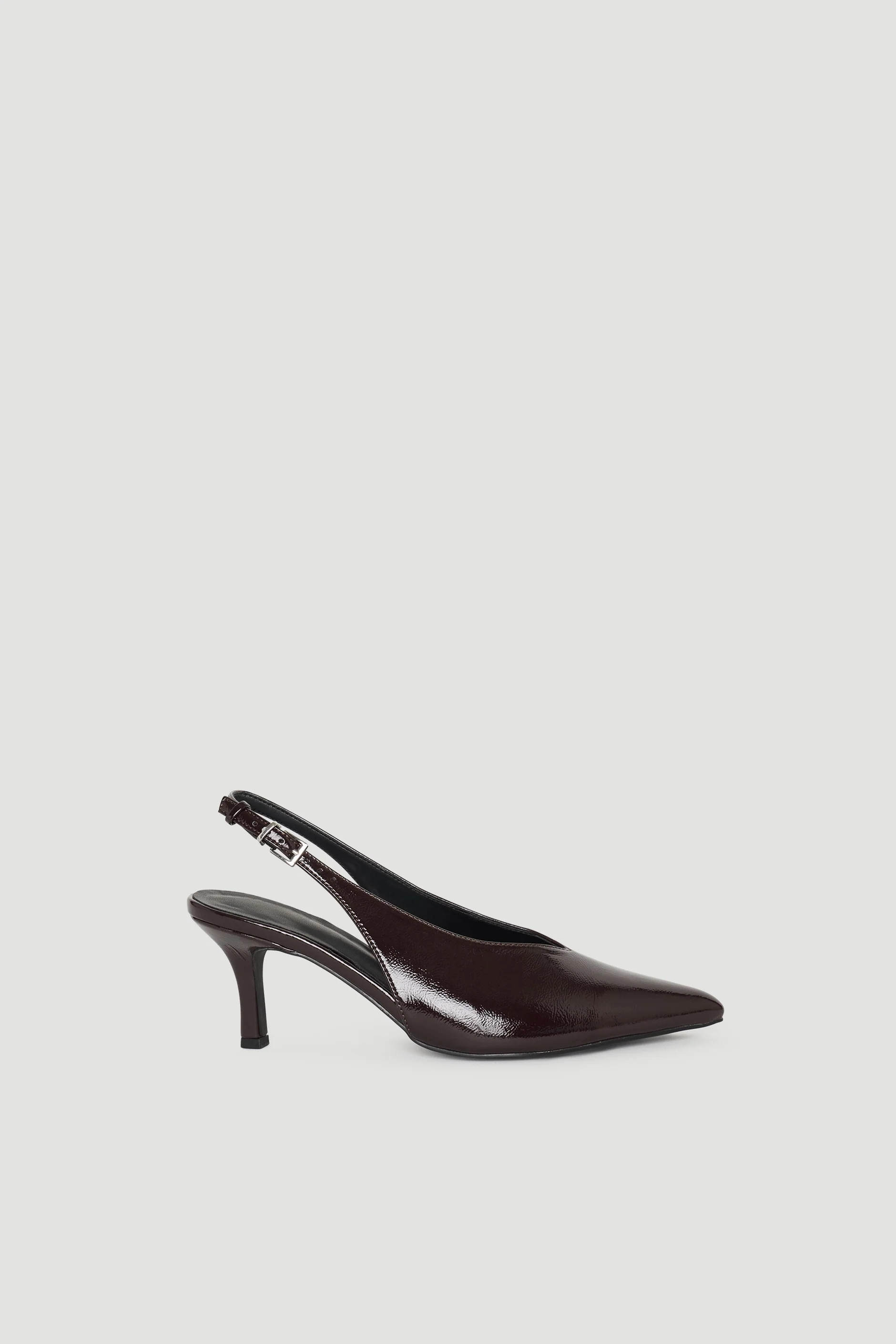 Kendall Kitten Heel - Plum | DECJUBA