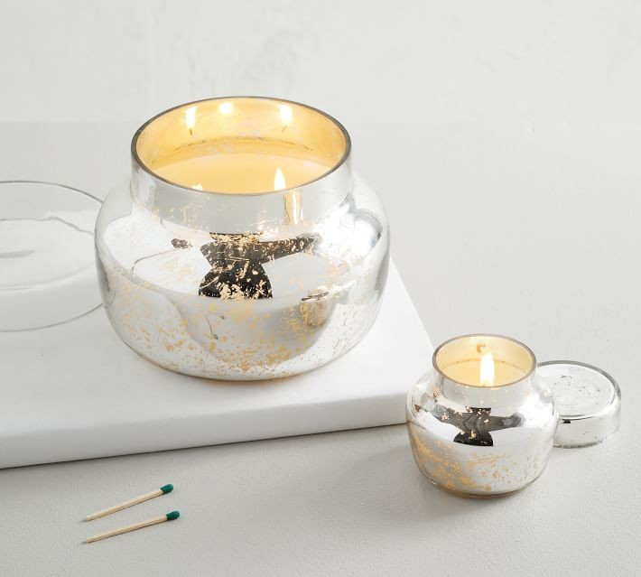 Mercury Glass Scented Candle - Neroli Jasmine | Pottery Barn (US)