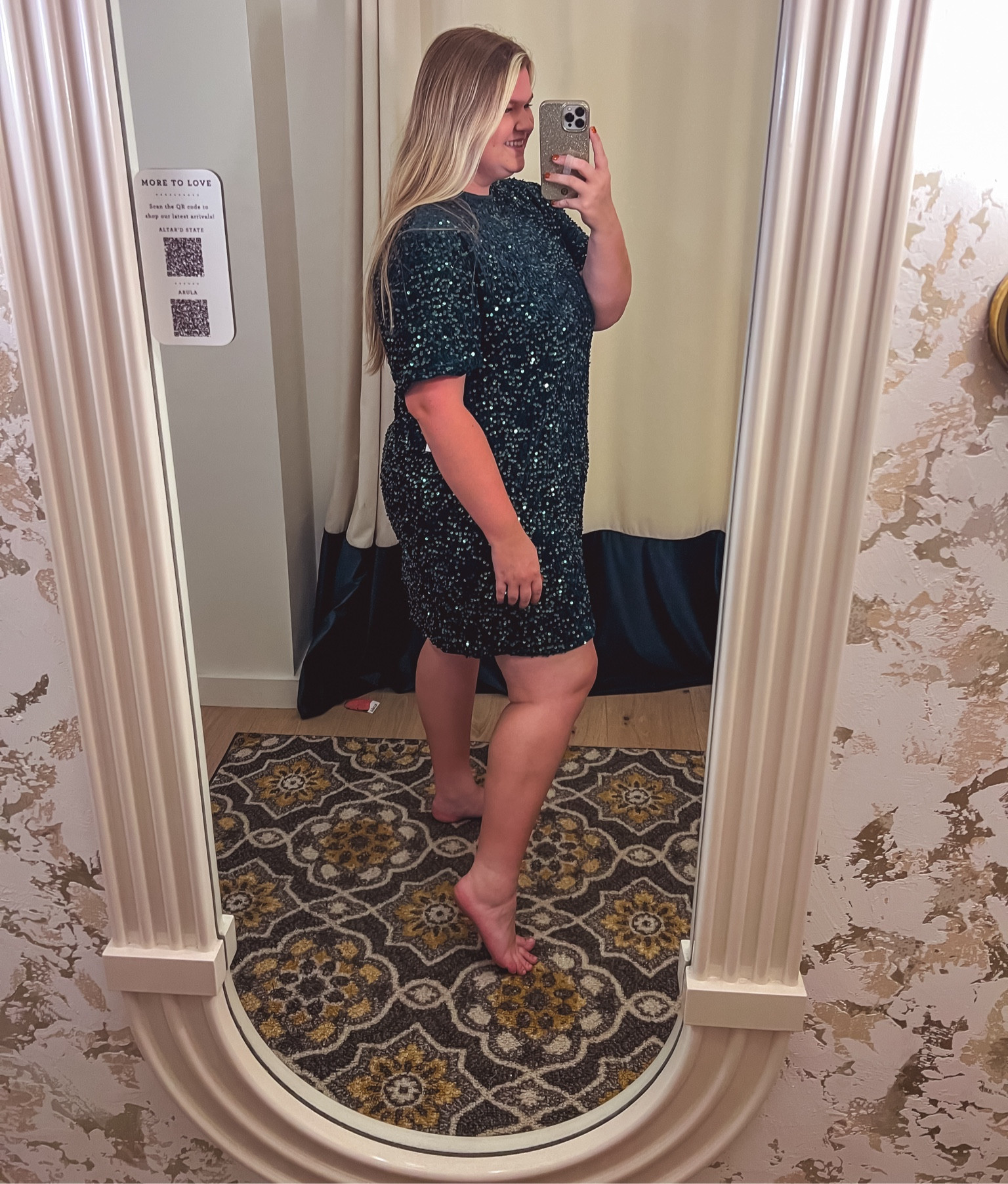 The green sequins 🤩wearing size B

#LTKPlusSize #LTKHoliday