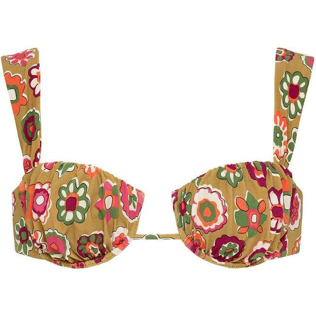 Montce Swim | Petal (Wide Straps) Bikini Top, Mazzy Floral (Florals, Size X-Small) | Maisonette | Maisonette