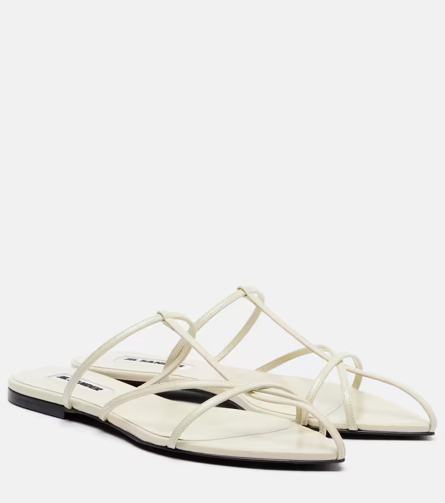 Jil Sander Cage leather sandals | Mytheresa (US/CA)