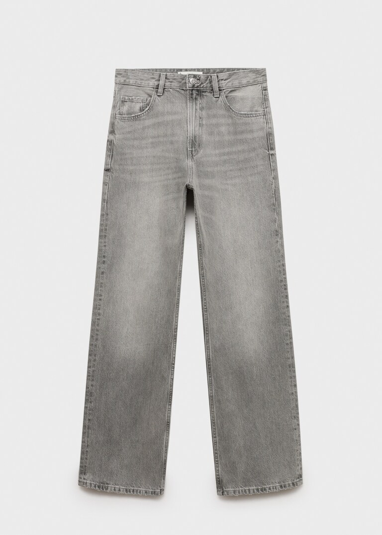 Miami medium-rise straight-fit jeans  - Woman | MANGO United Kingdom | MANGO (UK)