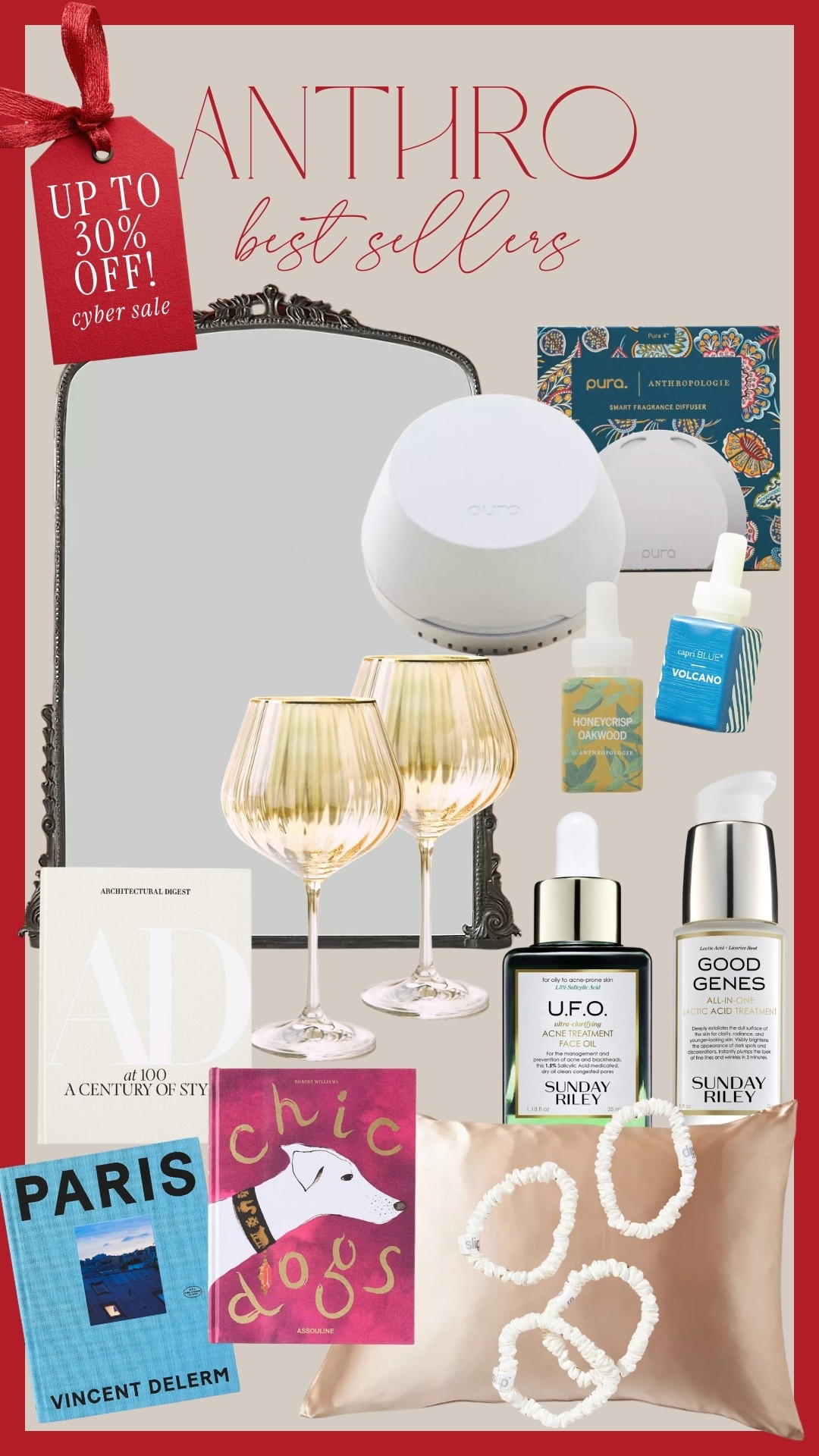30% off Anthropologie best sellers with my code: SHELBI30

Snag the gleaming promise mirror, Sunday Riley skincare, pura diffuser and scents and more on major sale. These make the perfect gifts for her!

#LTKSaleAlert #LTKCyberWeek #LTKGiftGuide