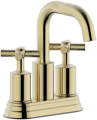 Amazon.com: Duttao DF-4303CCH-BG 4 Inch 2 Handle Bathroom Sink Faucet with Push up PoP-up Drain, ... | Amazon (US)