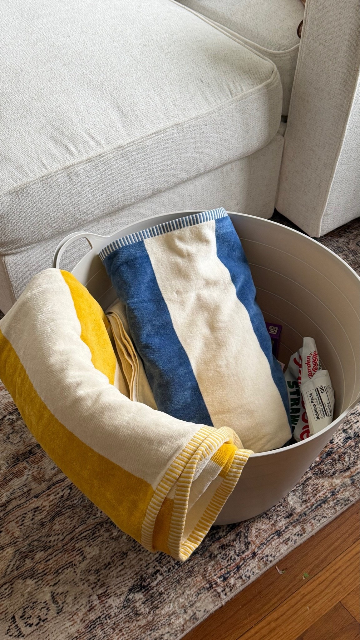 The cutest beach/pool striped towels at @Target — they are so soft!! Also love this tub to leave in the car for wet towels and swim this summer

#LTKmomlife #LTKdayinmylife #LTKTravel