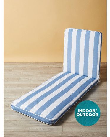 24x80 Indoor Outdoor Cabana Stripe Chaise Lounge Cushion | HomeGoods
