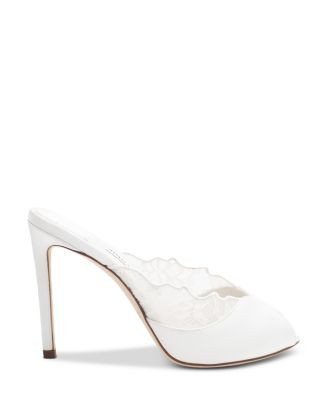 Jimmy Choo Women's Brigitte 100 Lace & Satin Mules | Bloomingdale's Shoes | Bloomingdale's (US)