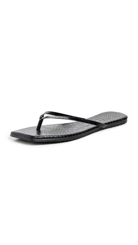 TKEES Women's Square Toe Lily Sable Croc 9 Medium | Amazon (US)