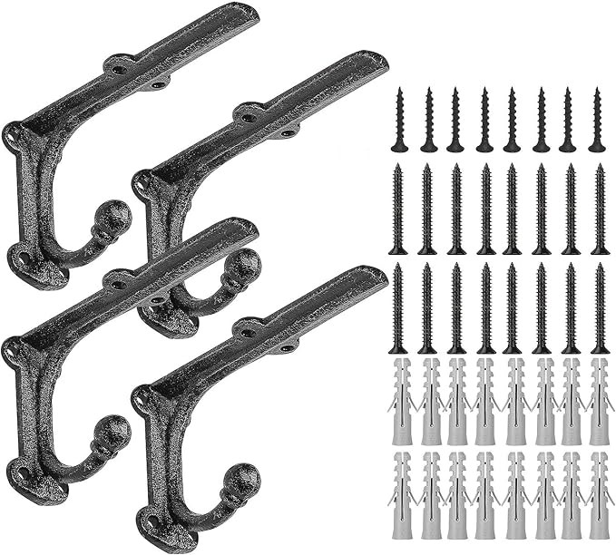 Amazon.com: 6 Inch Decorative Shelf Brackets-Heavy Duty Wall Brackets with Hooks Shelve Brackets ... | Amazon (US)