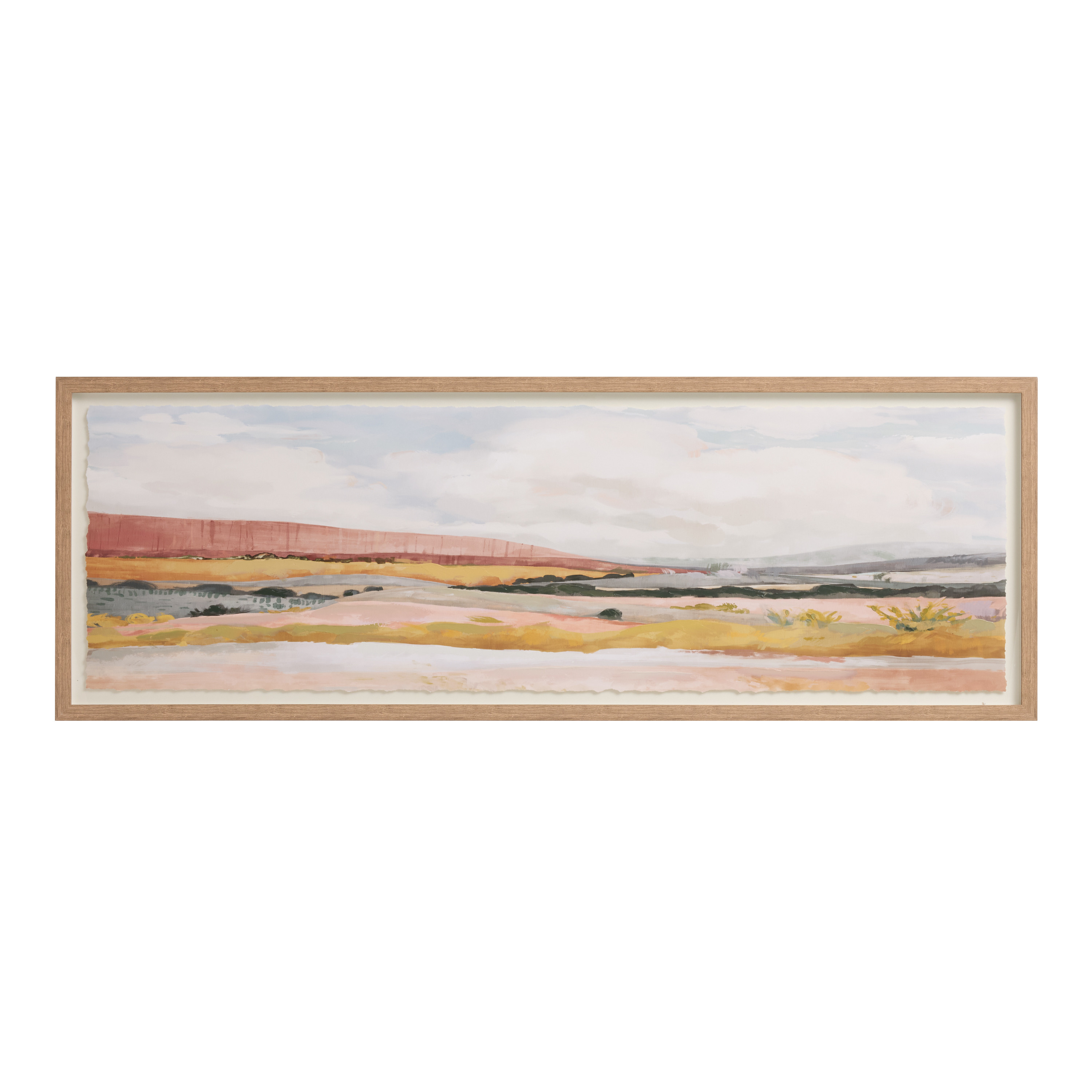 Oversized Desert Landscape on Paper Framed Wall Art | World Market
