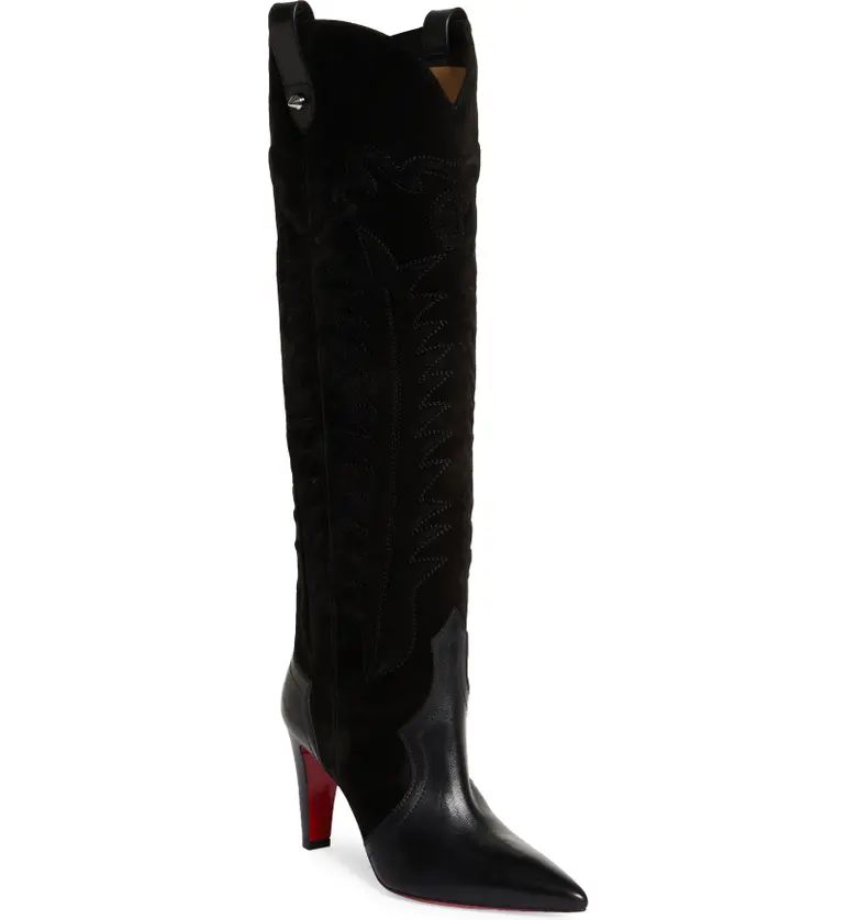 Christian Louboutin Santia Pointed Toe Knee High Boot | Nordstrom | Nordstrom