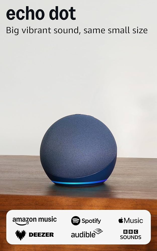 Echo Dot (Newest gen) | Big vibrant sound Wi-Fi and Bluetooth smart speaker with Alexa | Deep Sea... | Amazon (UK)