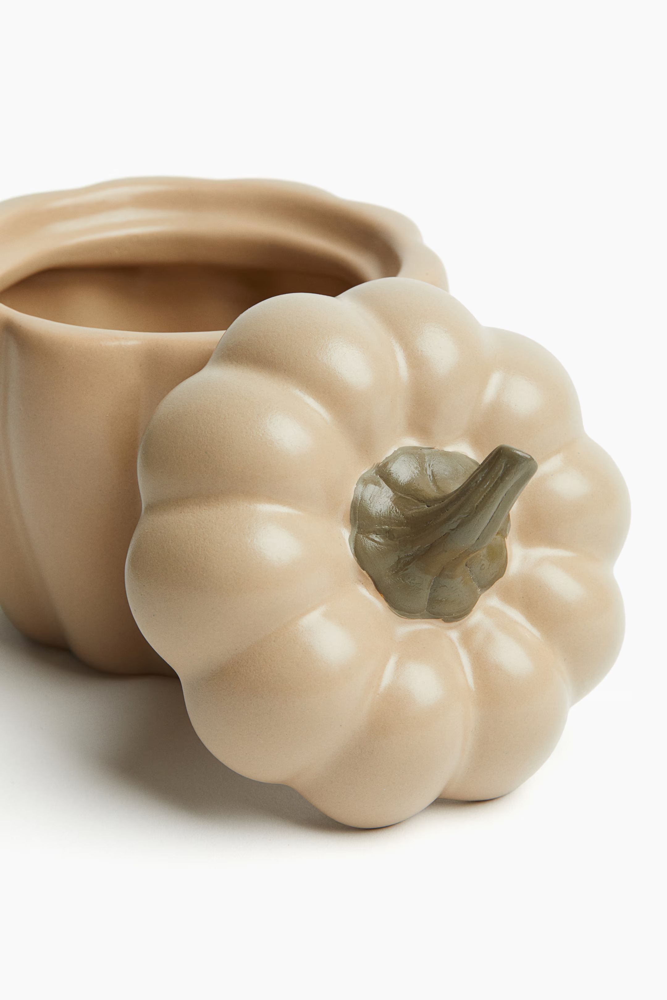 Stoneware Box - Beige/pumpkin - Home All | H&M US | H&M (US + CA)