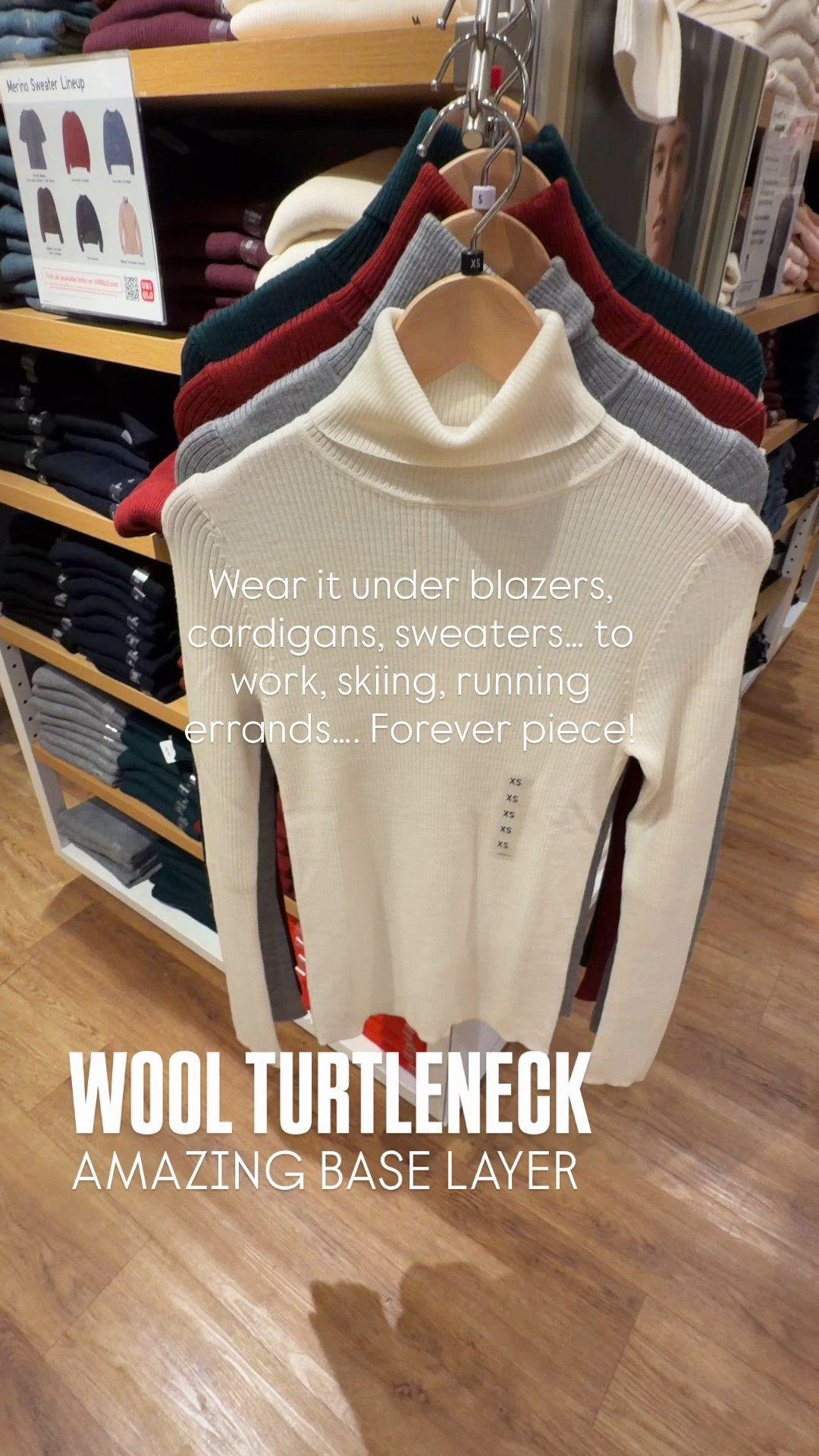 This is my most worn turtleneck. It is 100% merino wool Great base layer under sweaters blazers cardigans jackets you name it. Great for work skiing running errands literally everything 
 piece that will never go out of style.





#LTKFindsUnder50 #LTKOver40 #LTKWorkwear