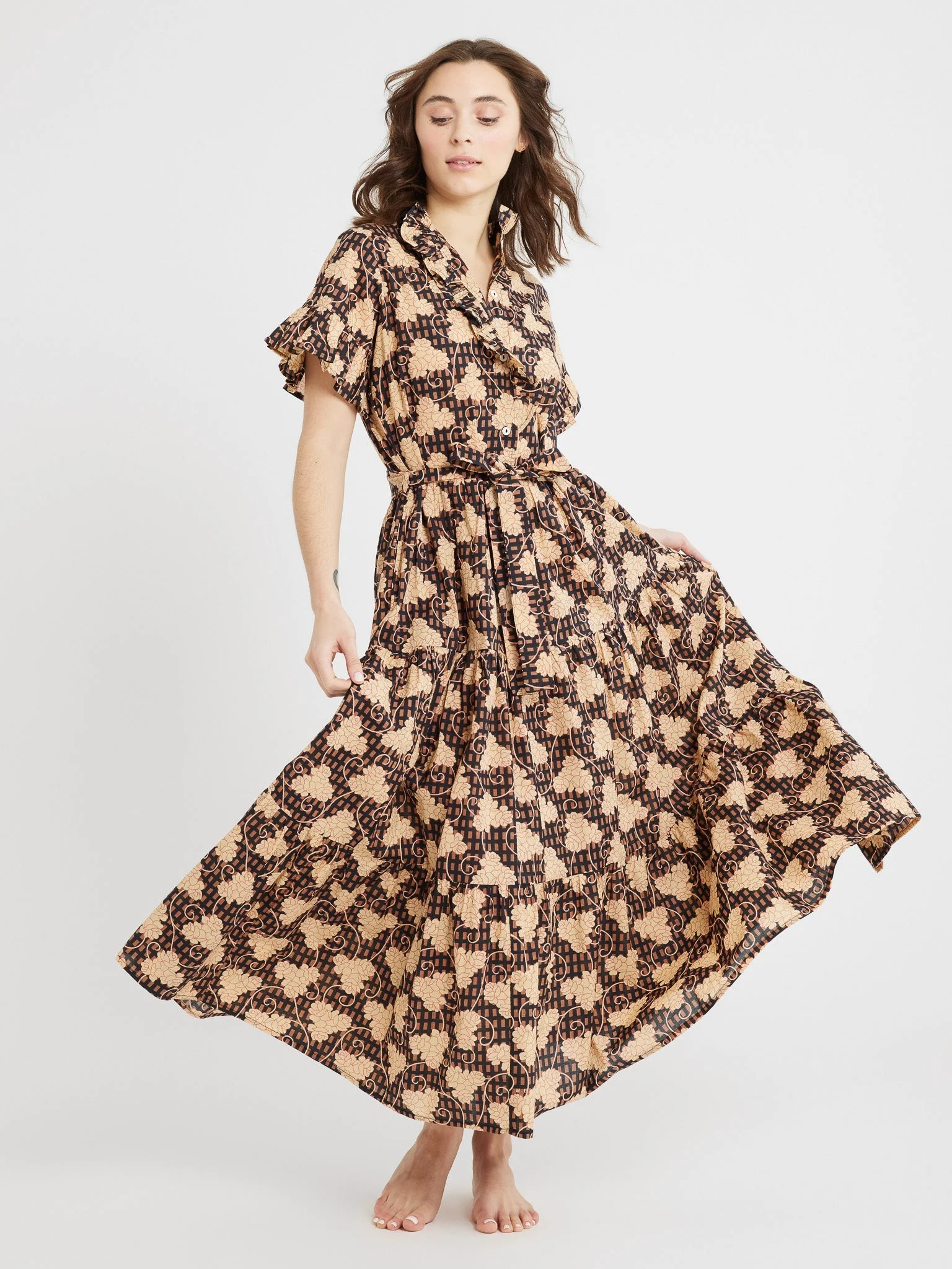 Shop Mille - Victoria Dress in Nouveau Trellis | Mille